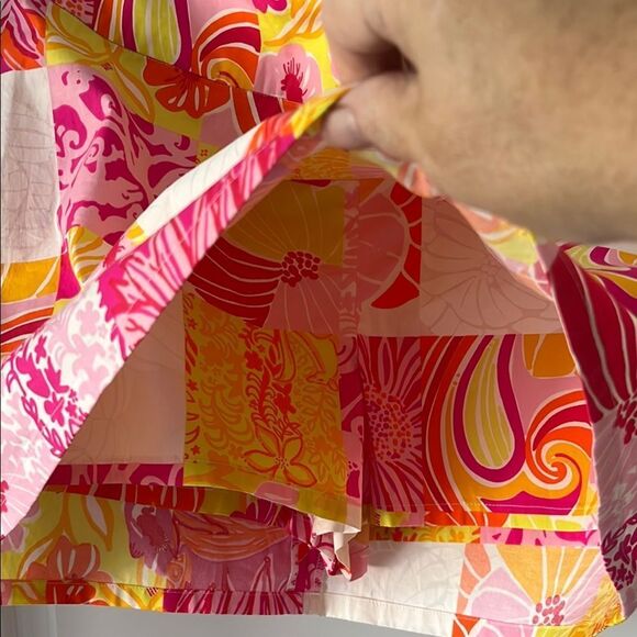 Lilly Pulitzer Palm Beach Rory Skort Multi Kings King Court Patch  SZ 8 Stretch - Picture 4 of 14